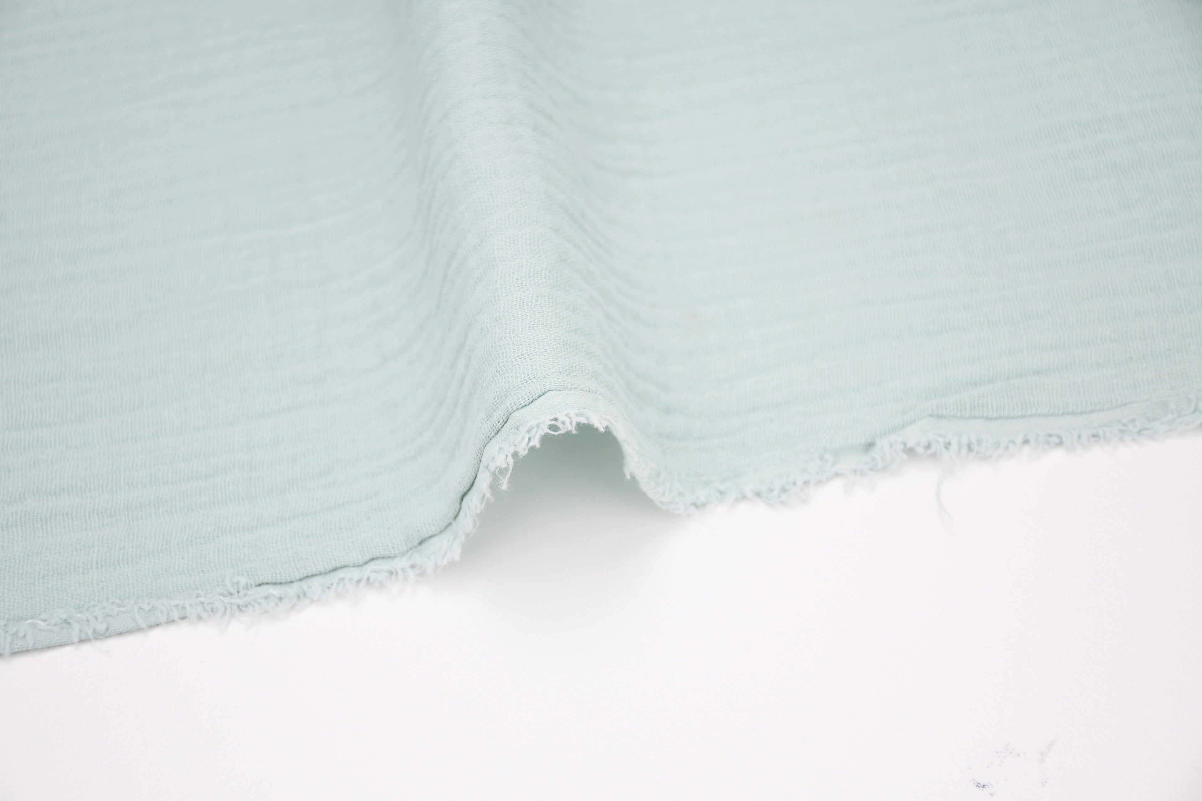 100% Cotton Double Gauze Muslin Fabric -  Sea Green
