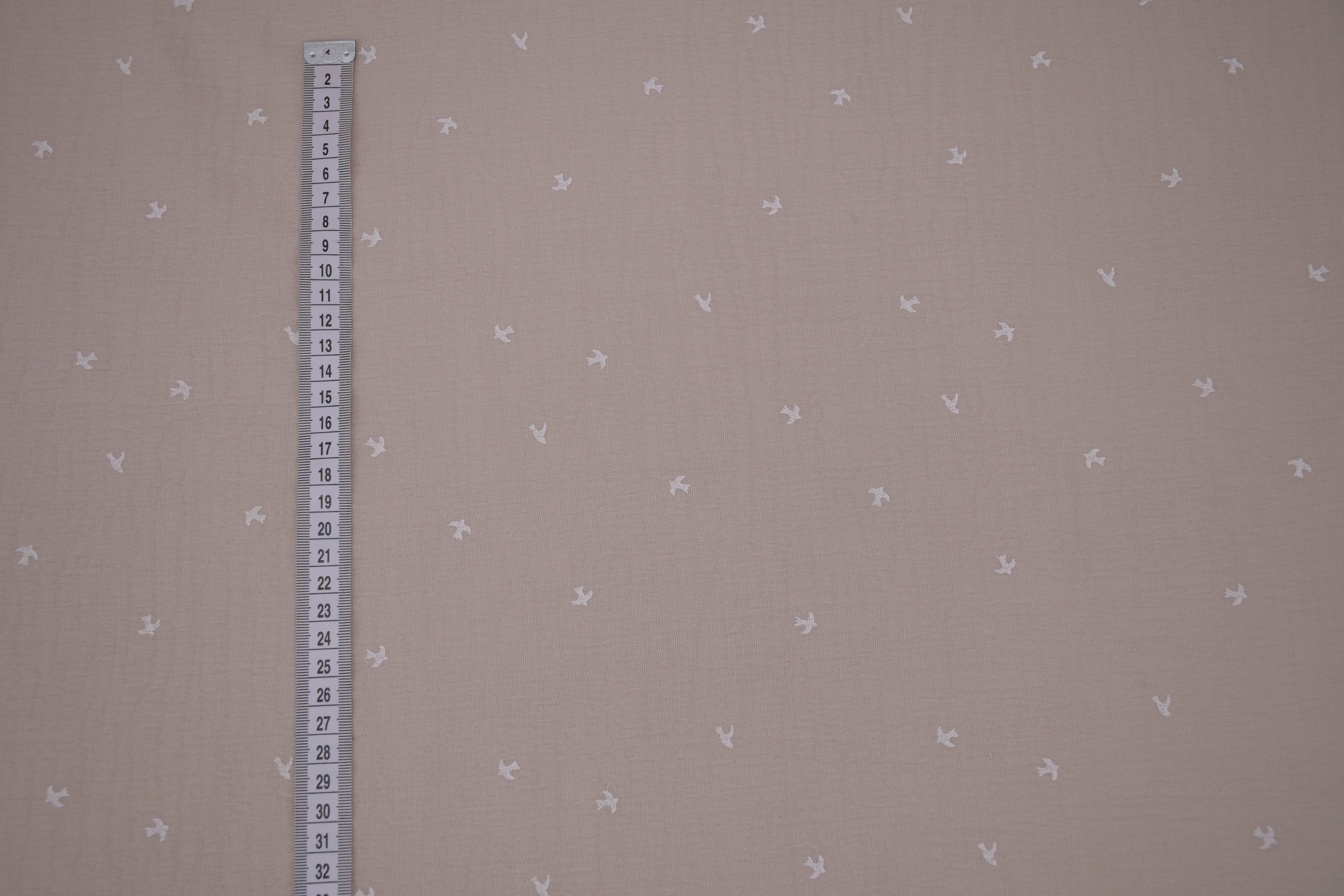 100% Cotton Muslin Double Gauze Print - Tiny Swallow