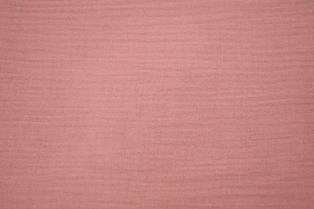 100% Cotton Double Gauze Muslin Fabric -  Blush Pink