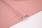 100% Cotton Double Gauze Muslin Fabric -  Blush Pink