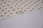 100% Cotton Muslin Double Gauze Print - Cocoa Hearts