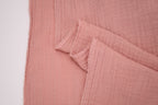 100% Cotton Double Gauze Muslin Fabric -  Blush Pink