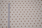 100% Cotton Muslin Double Gauze Print - Cocoa Hearts