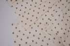 100% Cotton Muslin Double Gauze Print - Cocoa Hearts