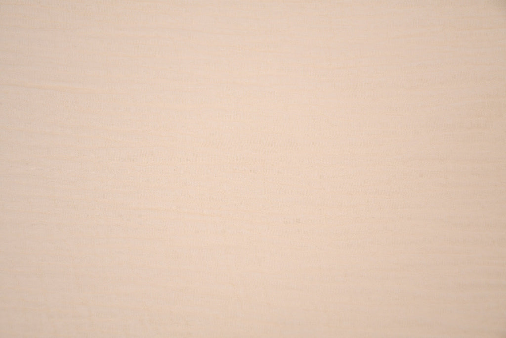 100% Cotton Double Gauze Muslin Fabric - Creme