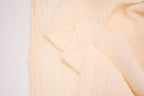 100% Cotton Double Gauze Muslin Fabric - Creme