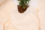 100% Cotton Double Gauze Muslin Fabric - Creme