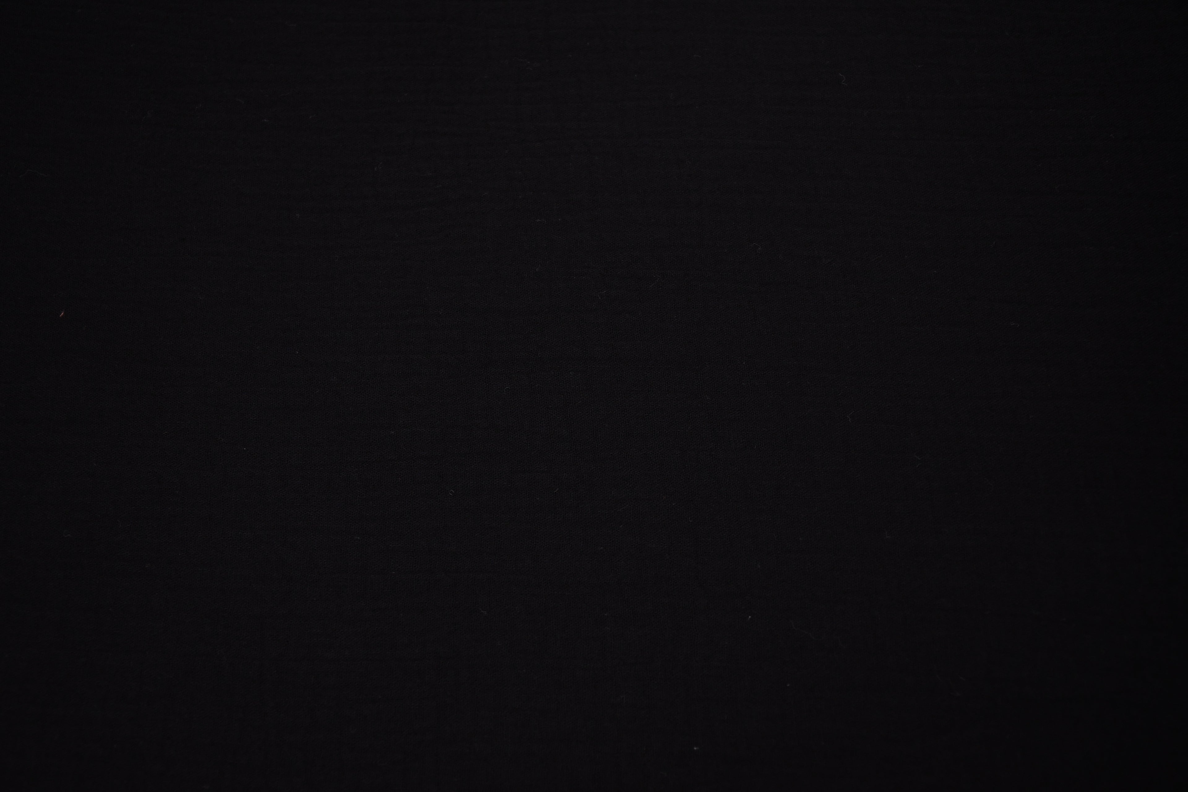100% Cotton Double Gauze Muslin Fabric -  Black