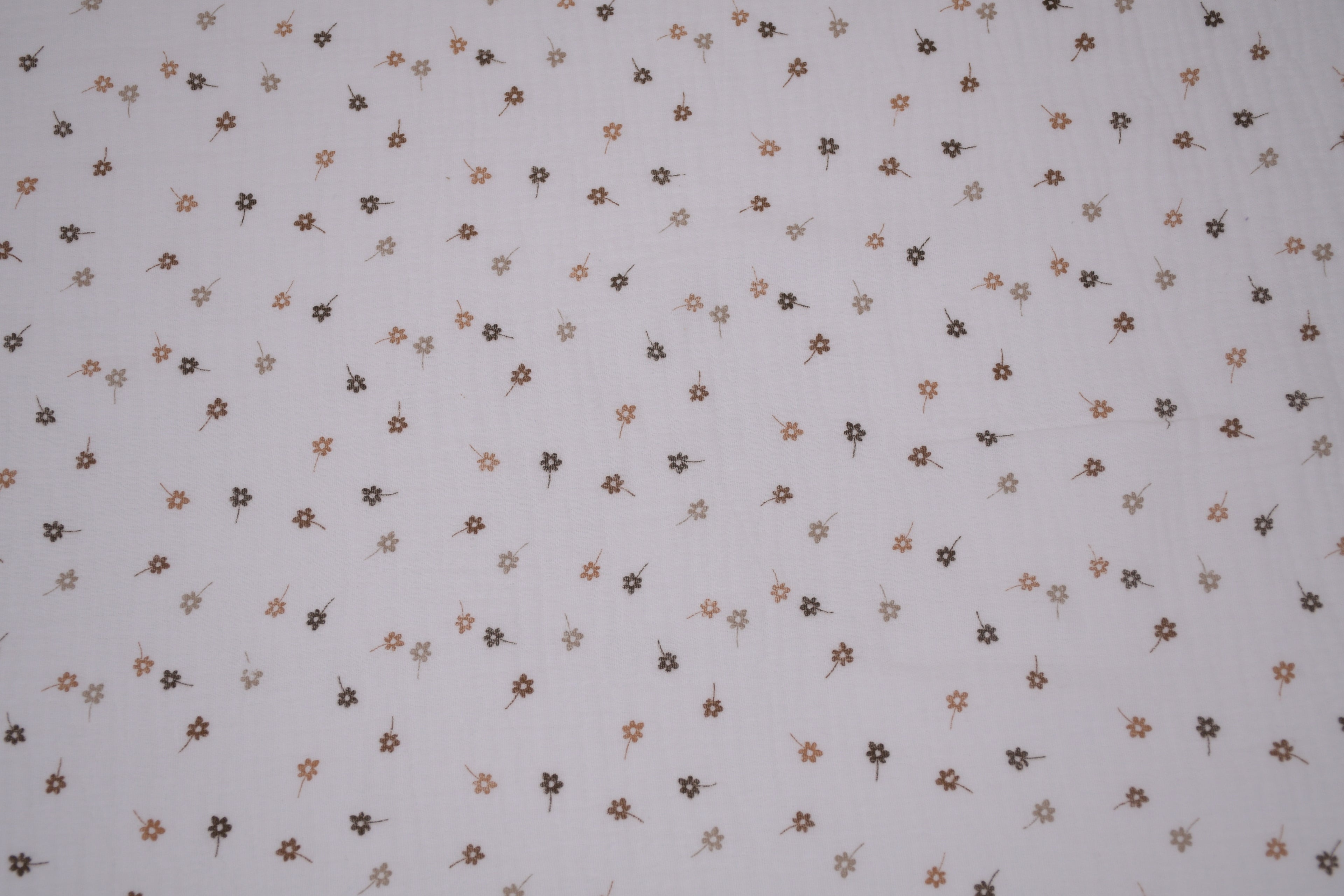 100% Cotton Muslin Double Gauze Print - Toasted Poppies