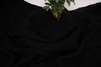 100% Cotton Double Gauze Muslin Fabric -  Black