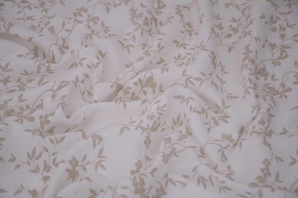100% Cotton Muslin Double Gauze Print - Misty Veils