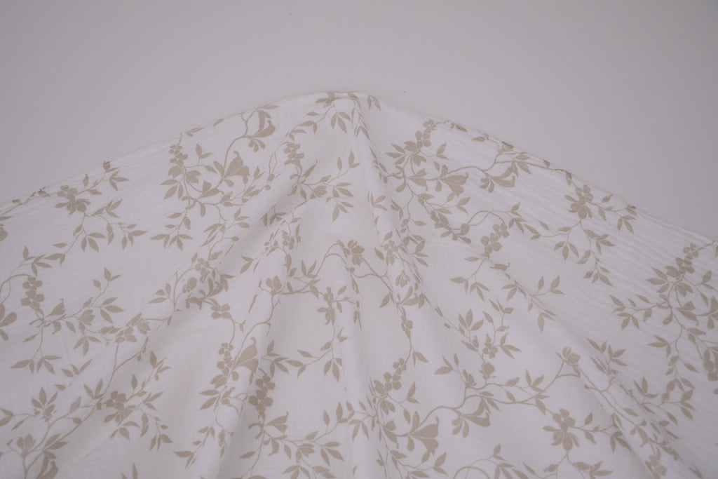 100% Cotton Muslin Double Gauze Print - Misty Veils
