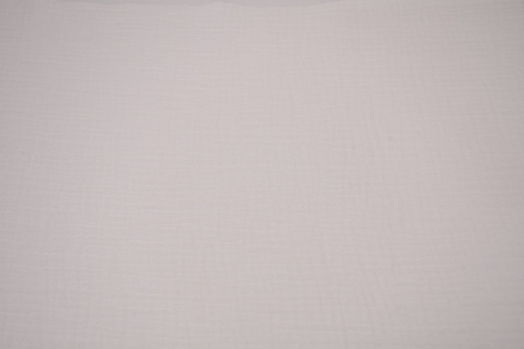 100% Cotton Double Gauze Muslin Fabric - Pure White