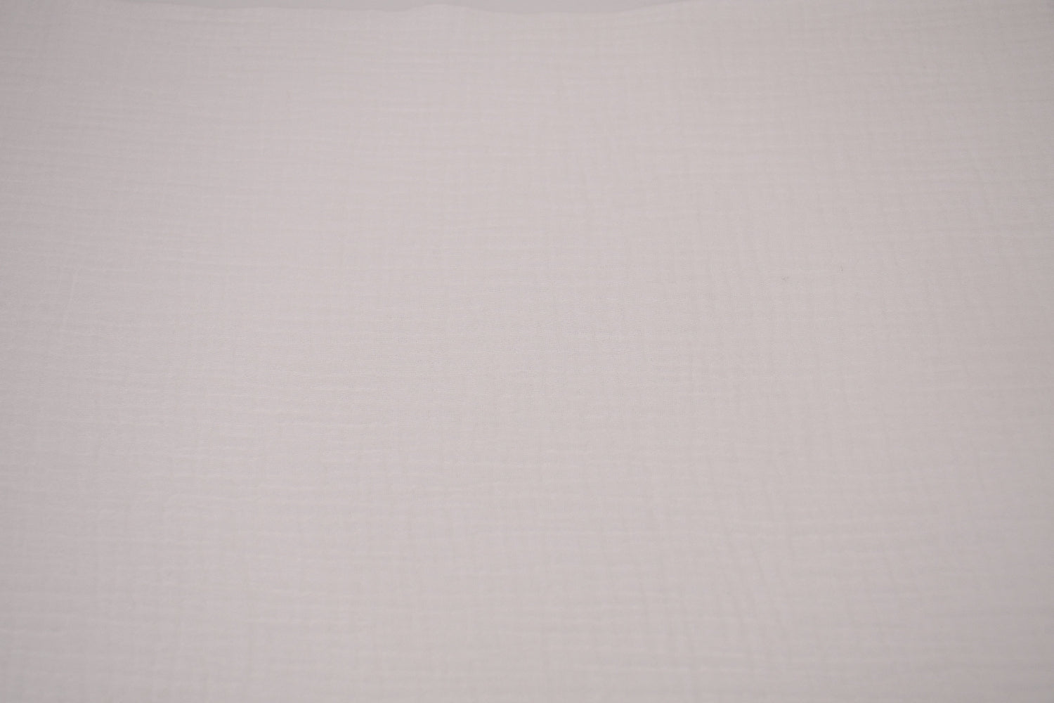 100% Cotton Double Gauze Muslin Fabric - Pure White