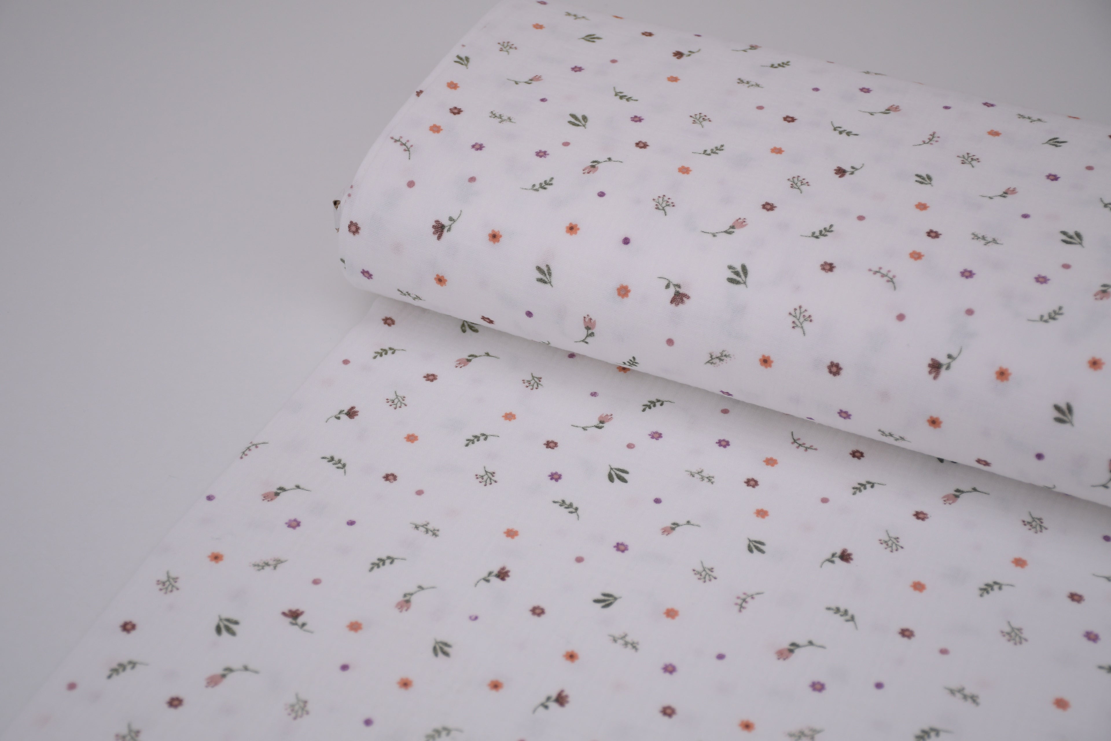 100% Cotton Muslin Double Gauze Print - Penny Petals