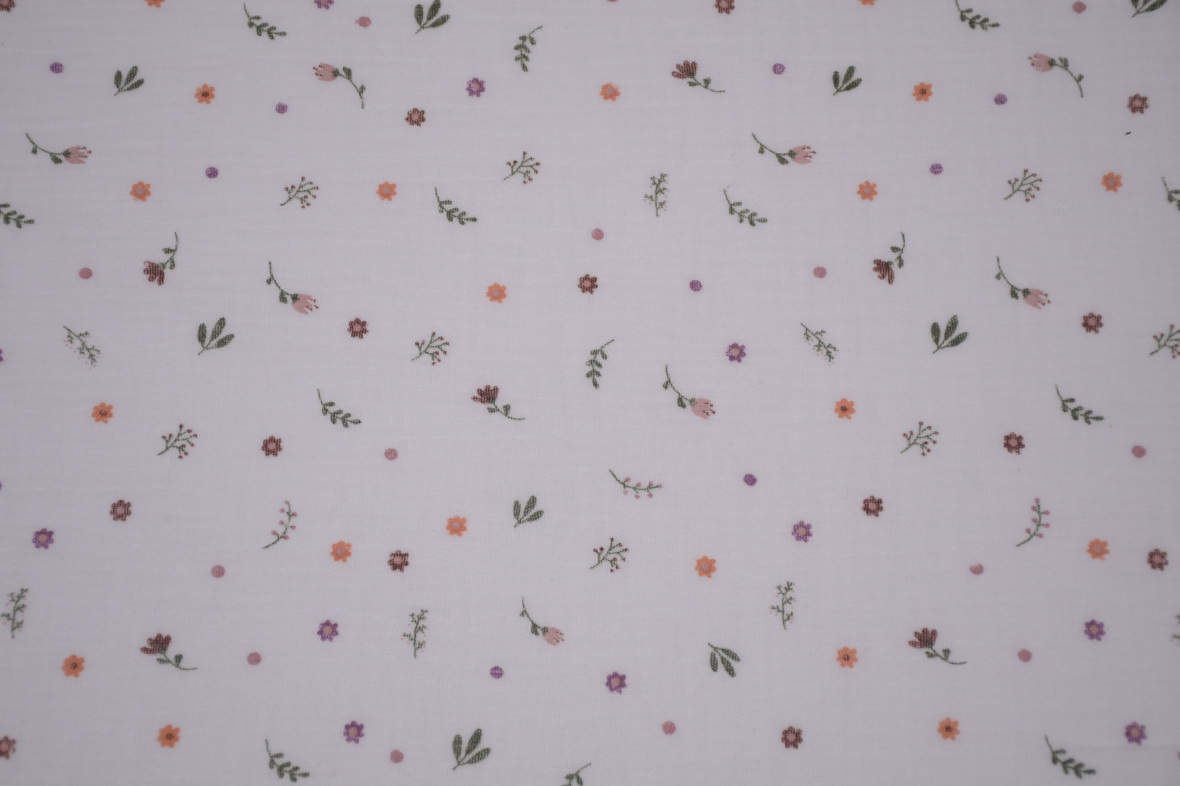 100% Cotton Muslin Double Gauze Print - Penny Petals