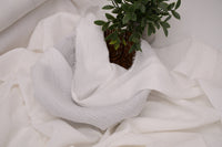 100% Cotton Double Gauze Muslin Fabric - Pure White