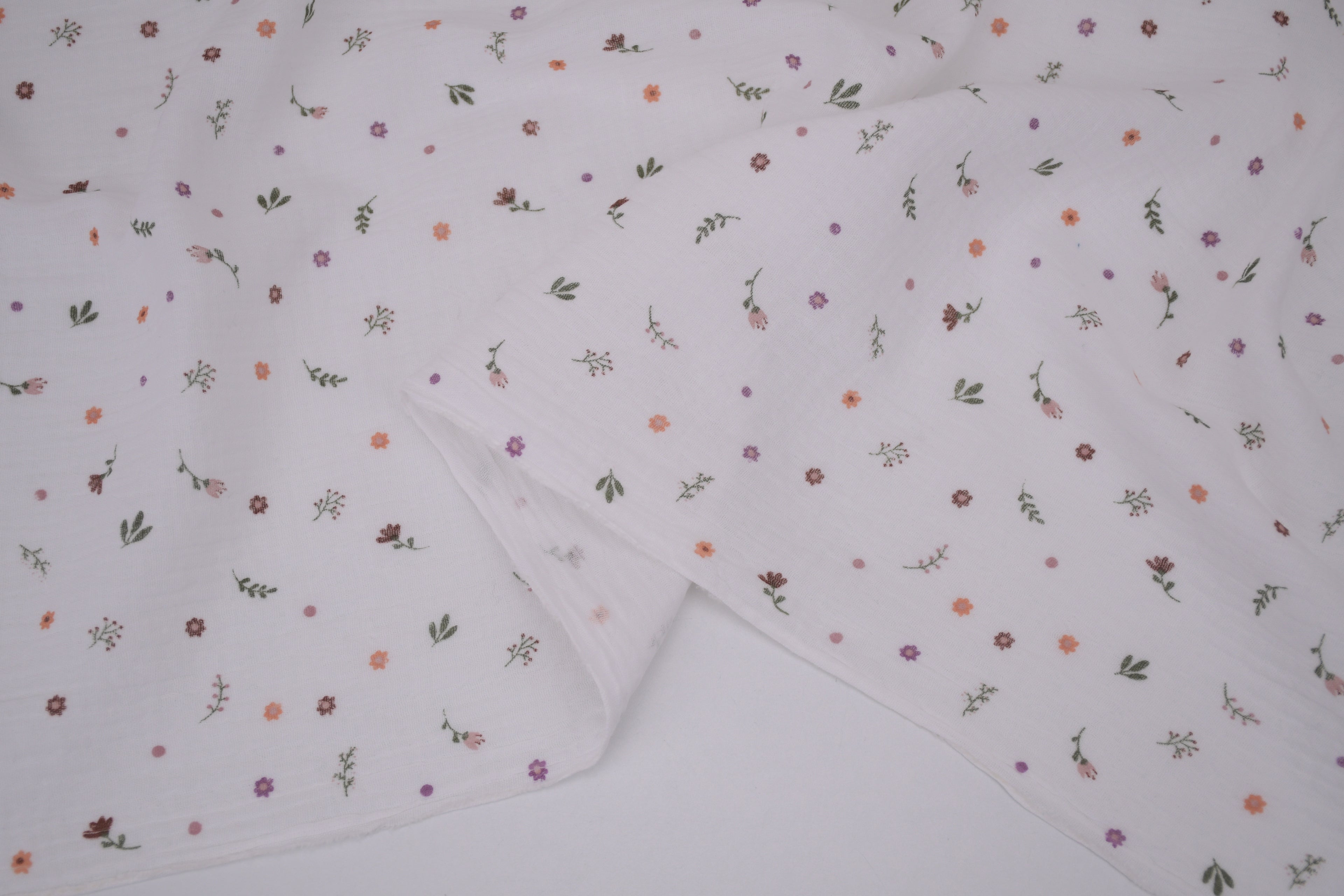 100% Cotton Muslin Double Gauze Print - Penny Petals