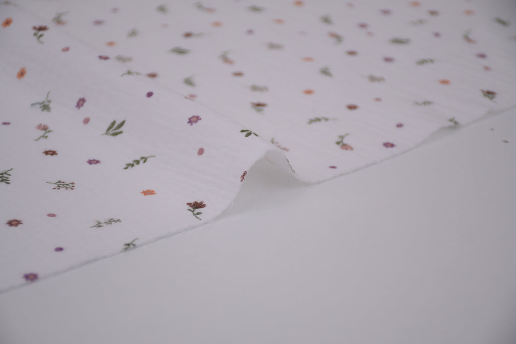 100% Cotton Muslin Double Gauze Print - Penny Petals