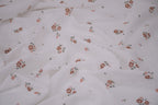 100% Cotton Muslin Double Gauze Print - Apricot Bloom