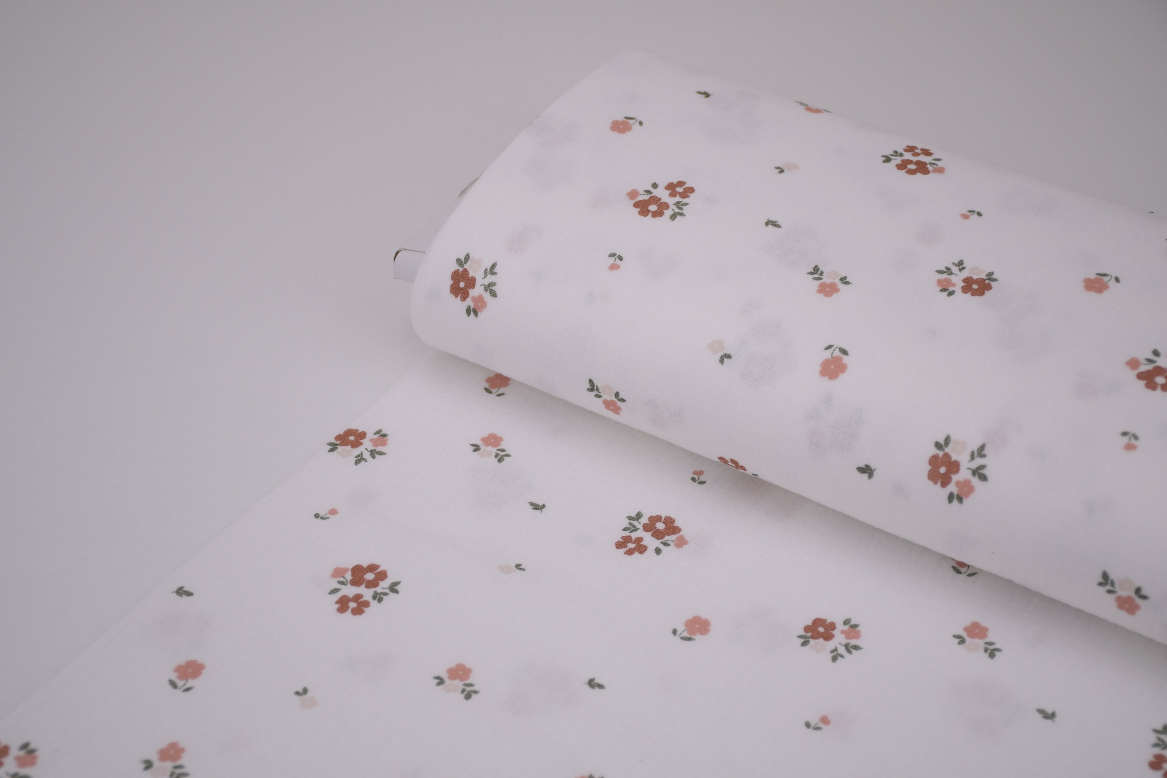 100% Cotton Muslin Double Gauze Print - Apricot Bloom