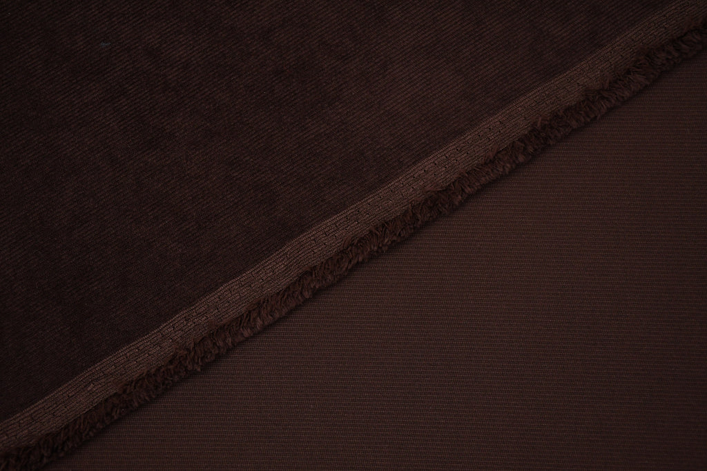 16 Wales Corduroy Light Stretch Fabric - Chocolate