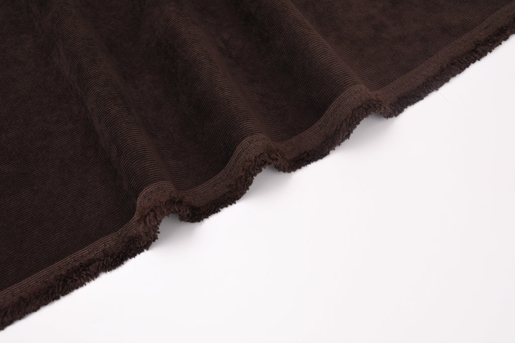 16 Wales Corduroy Light Stretch Fabric - Chocolate