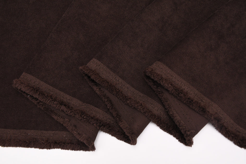 16 Wales Corduroy Light Stretch Fabric - Chocolate