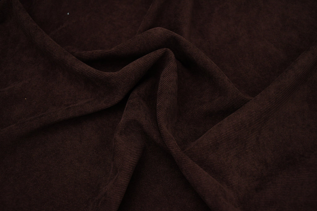 16 Wales Corduroy Light Stretch Fabric - Chocolate