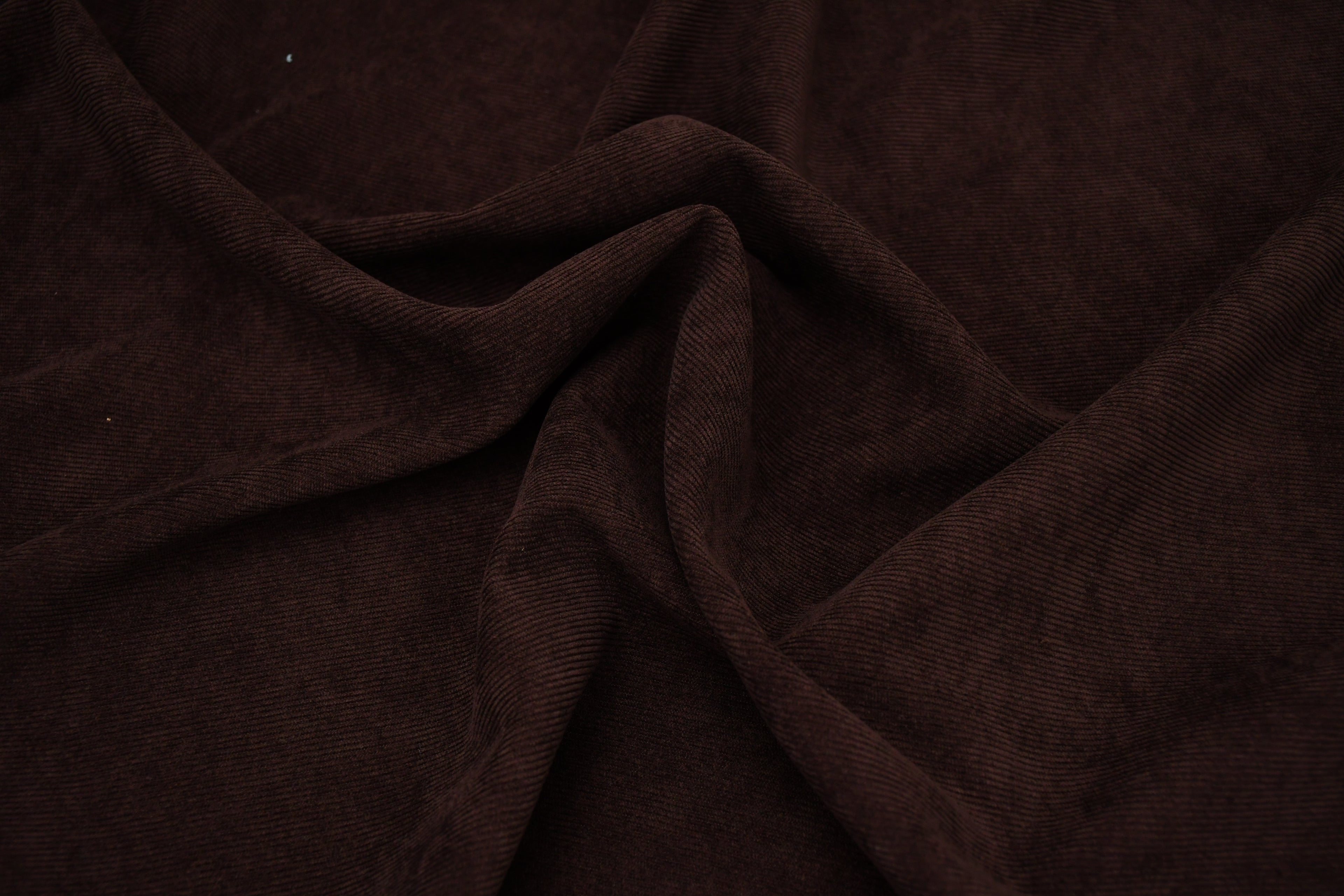16 Wales Corduroy Light Stretch Fabric - Chocolate