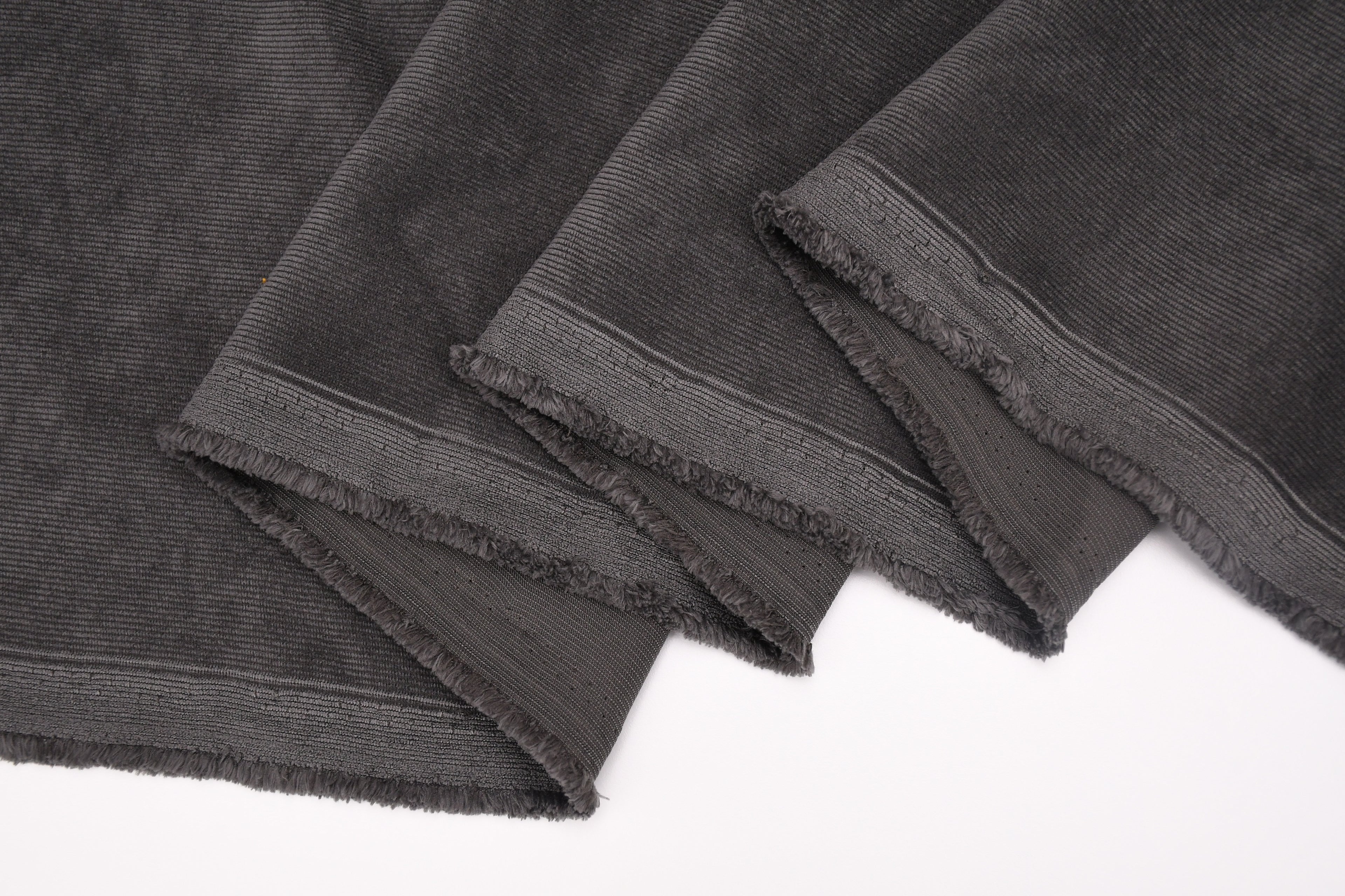 16 Wales Corduroy Light Stretch Fabric - Charcoal Grey