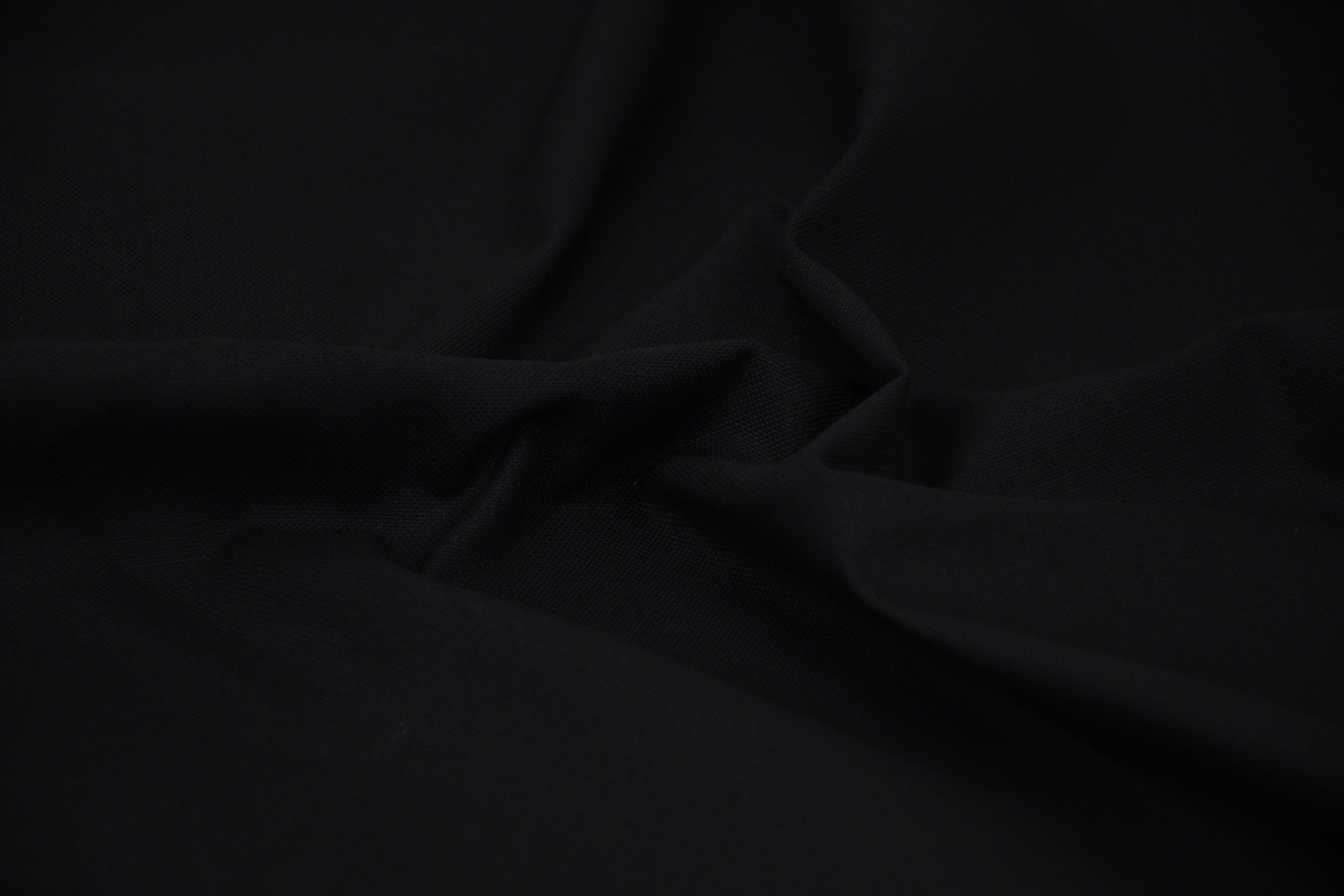 8oz 100% Cotton Canvas Fabric - Black