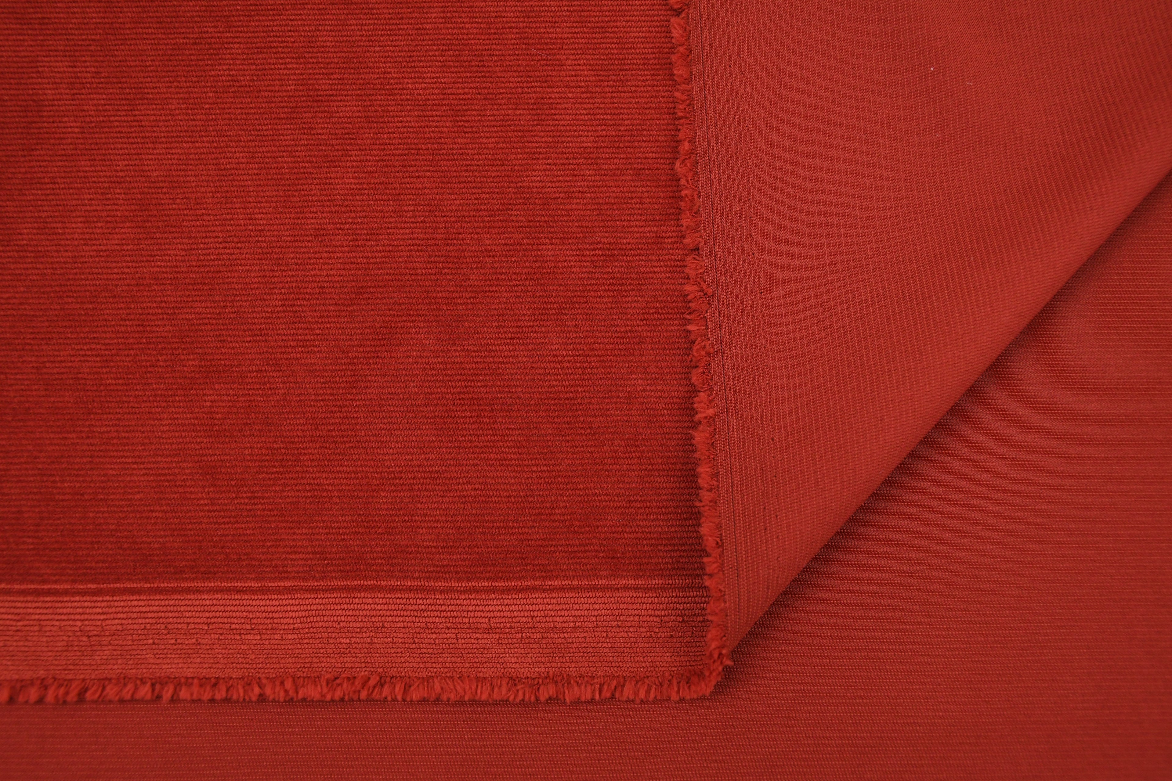 16 Wale Corduroy Light Stretch Fabric - Burnt Red