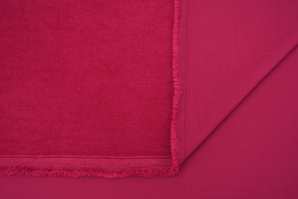 16 Wales Corduroy Light Stretch Fabric - Electric Pink