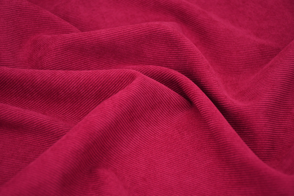 16 Wales Corduroy Light Stretch Fabric - Electric Pink