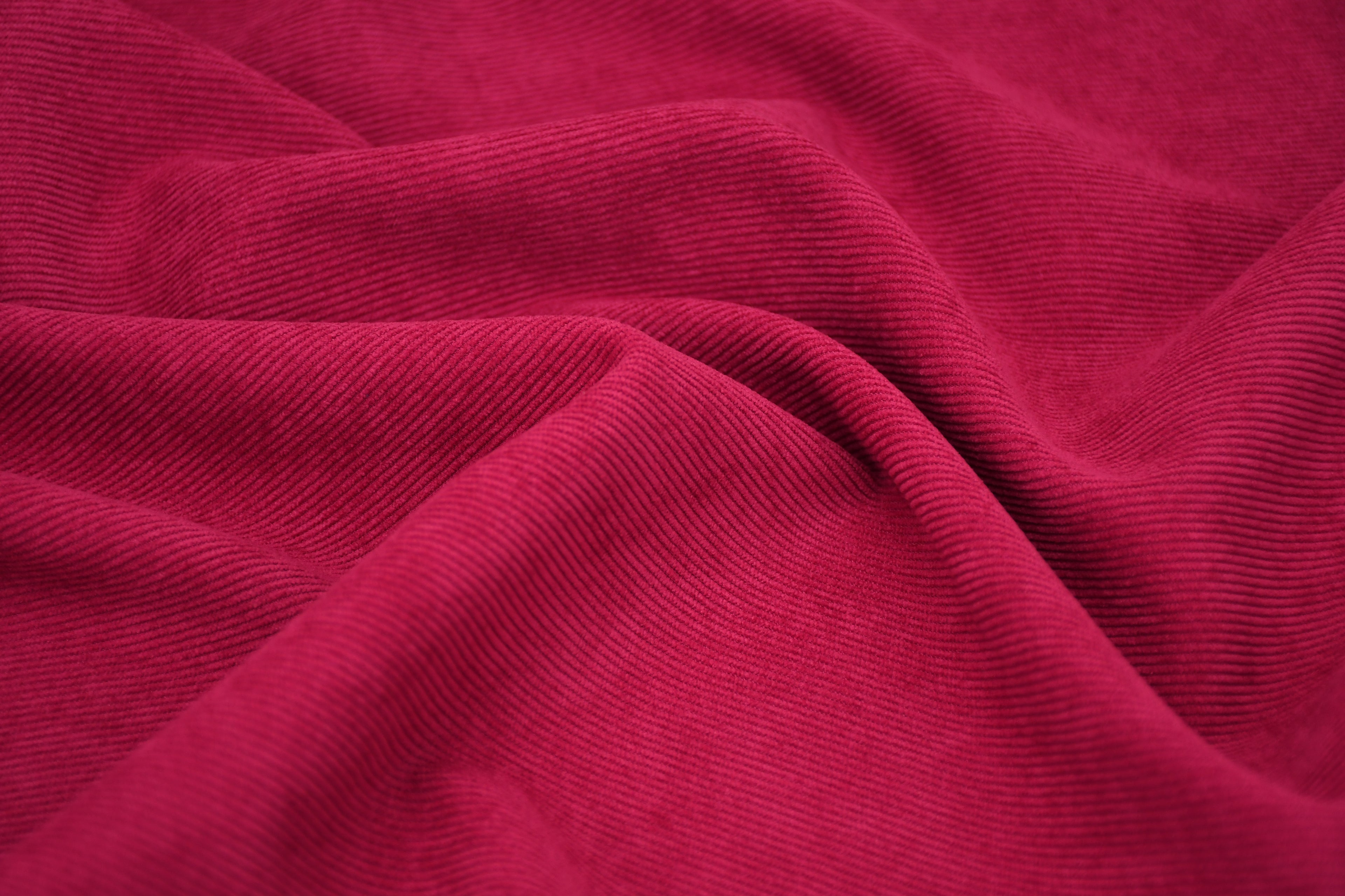 16 Wales Corduroy Light Stretch Fabric - Electric Pink