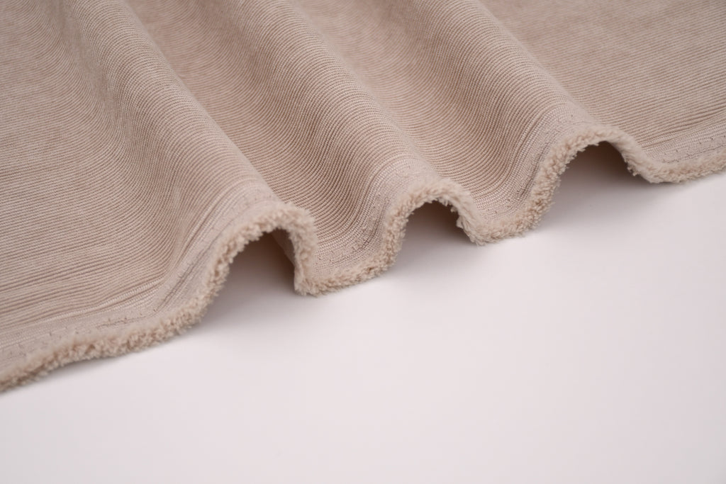 16 Wales Corduroy Light Stretch Fabric - Almond