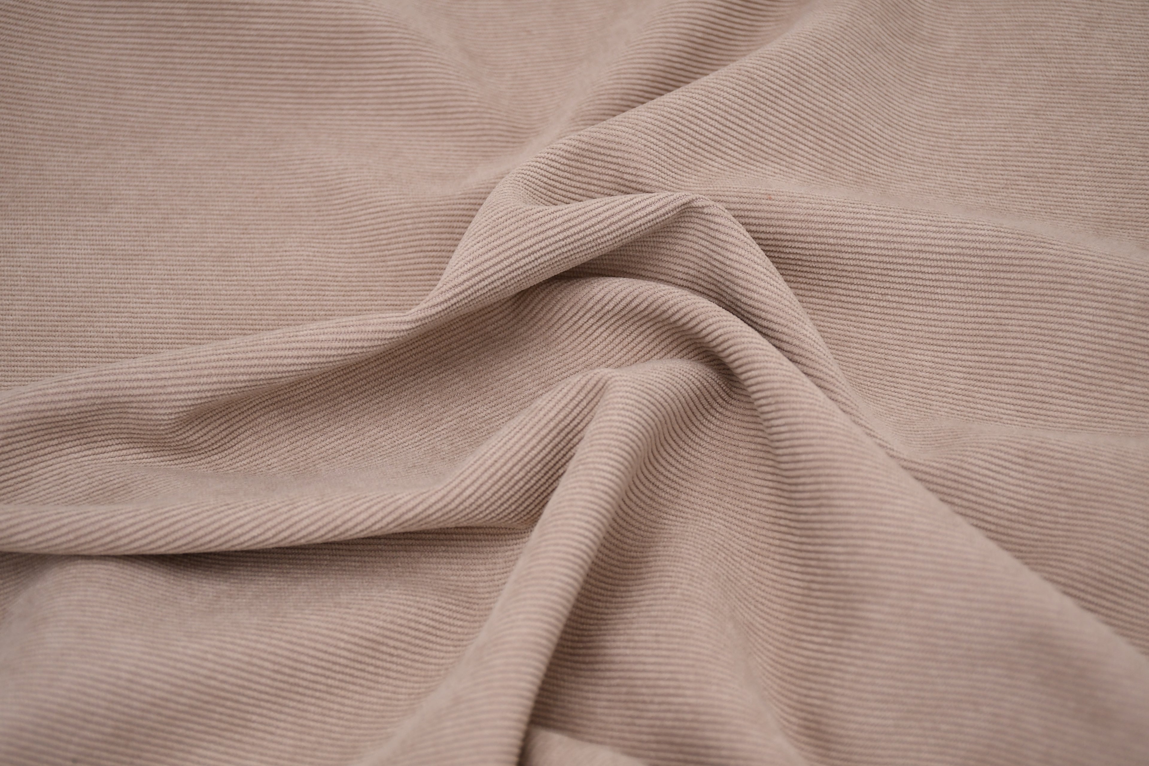 16 Wales Corduroy Light Stretch Fabric - Almond