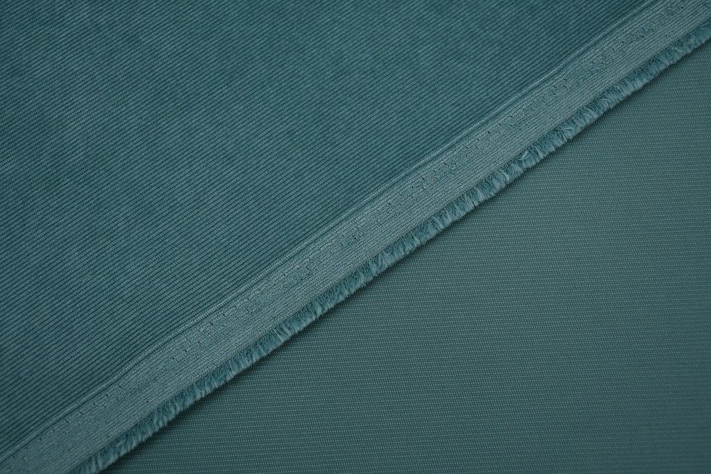 16 Wales Corduroy Light Stretch Fabric - Aqua