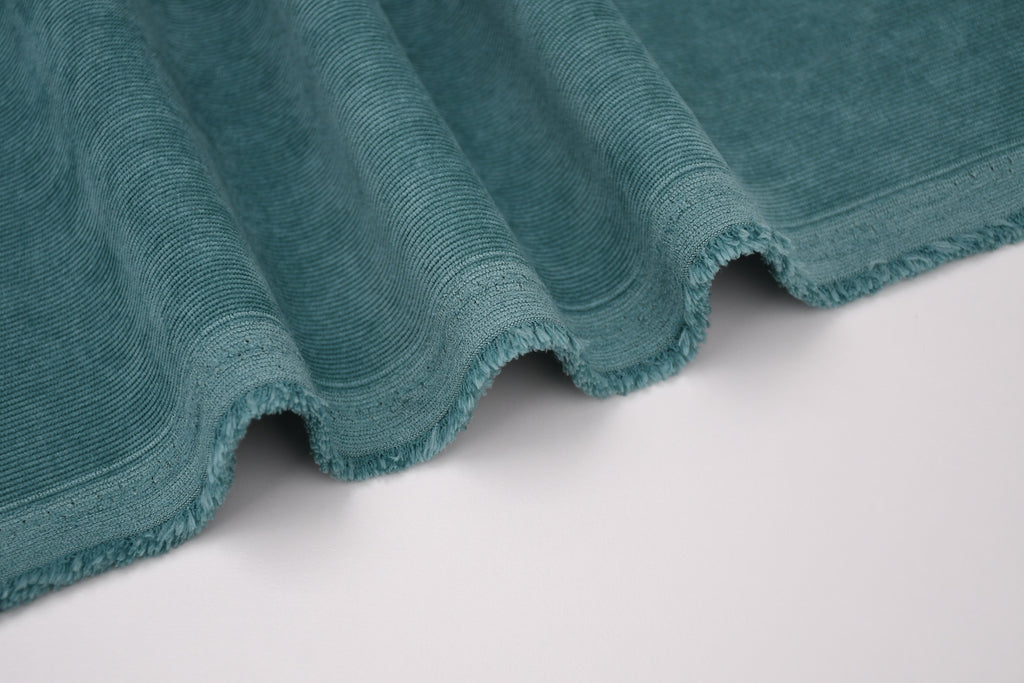 16 Wales Corduroy Light Stretch Fabric - Aqua