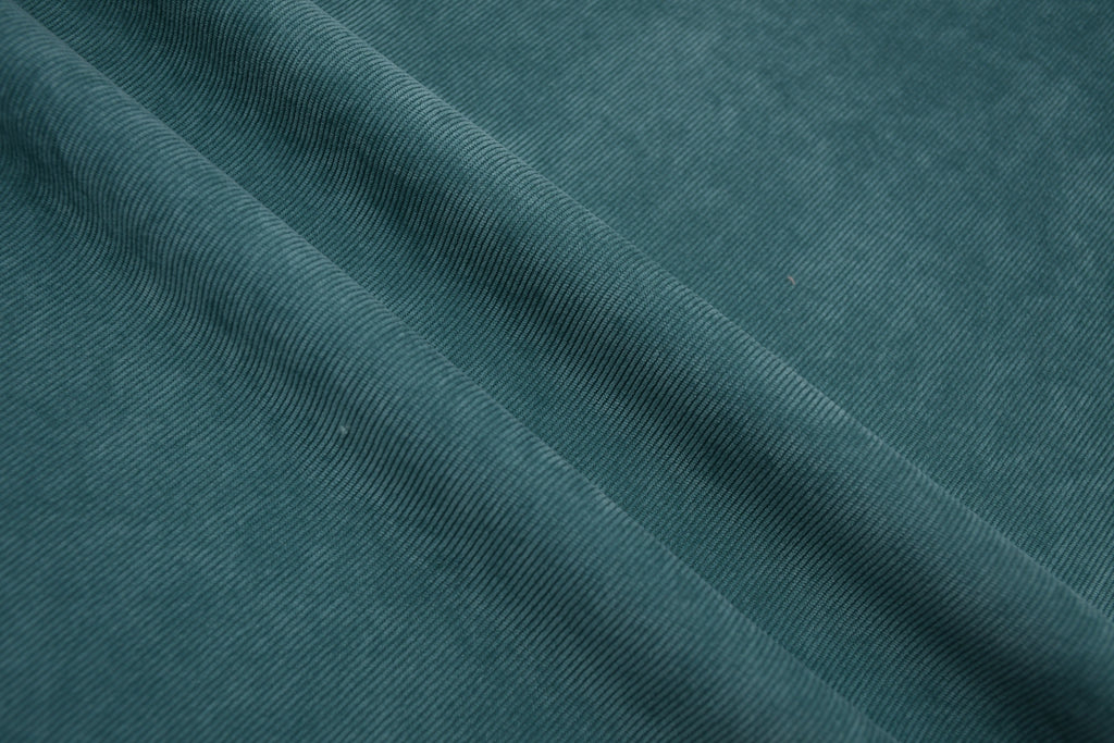 16 Wales Corduroy Light Stretch Fabric - Aqua