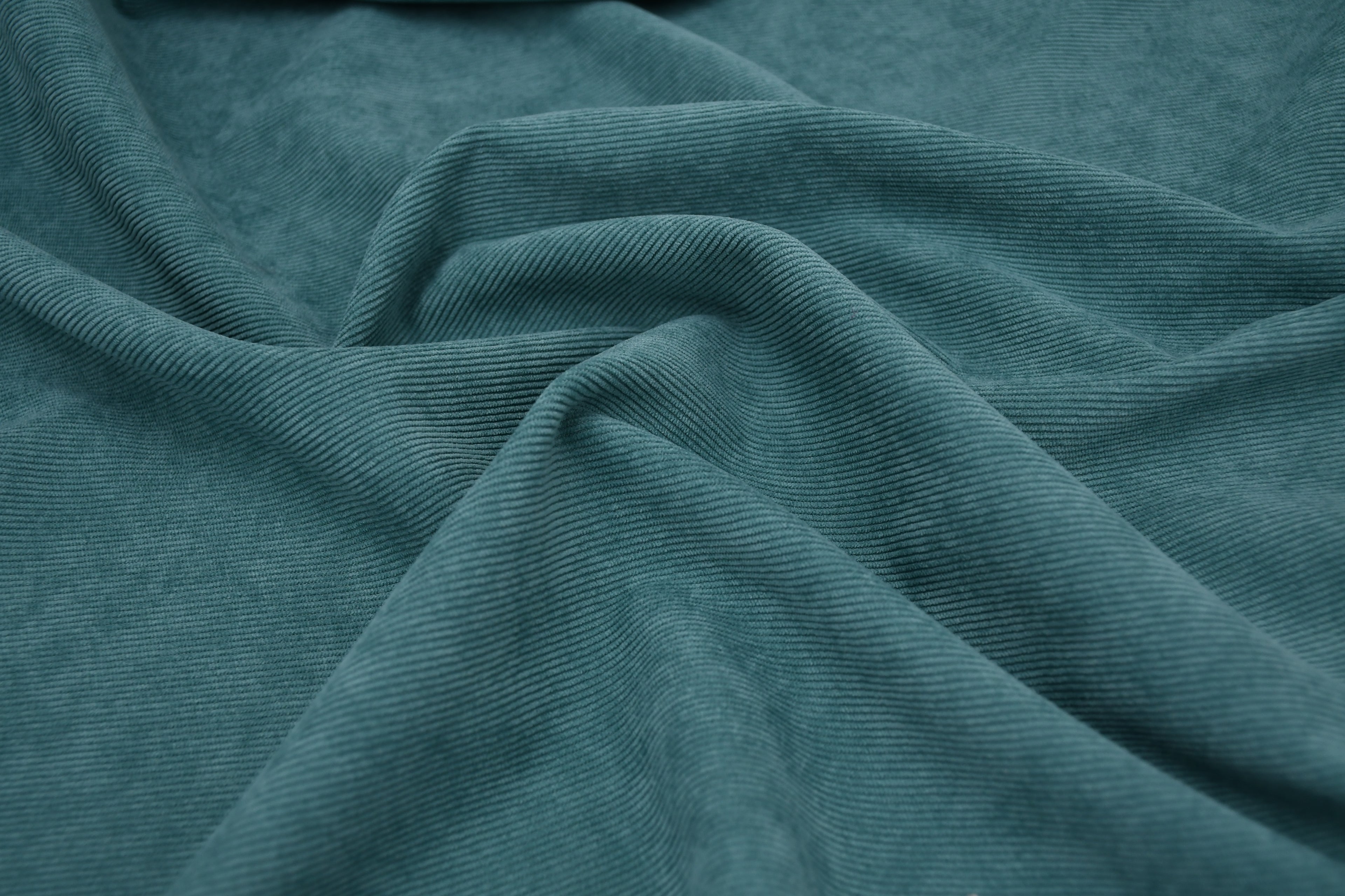 16 Wales Corduroy Light Stretch Fabric - Aqua