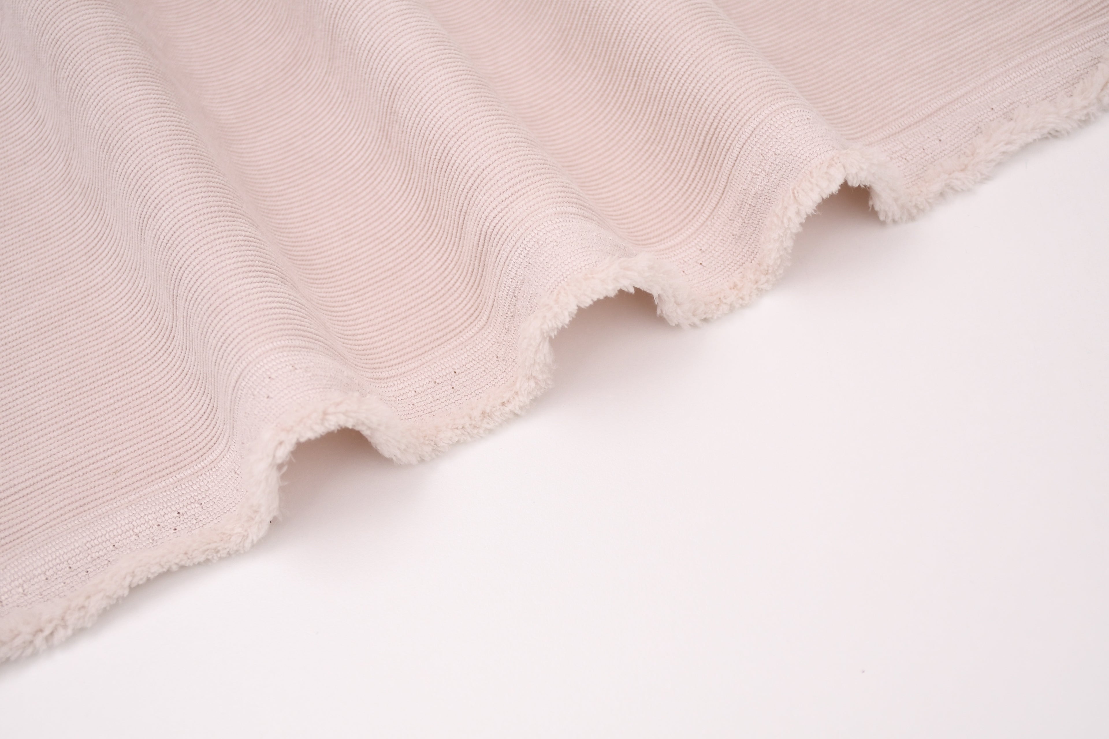 16 Wales Corduroy Light Stretch Fabric - Cream
