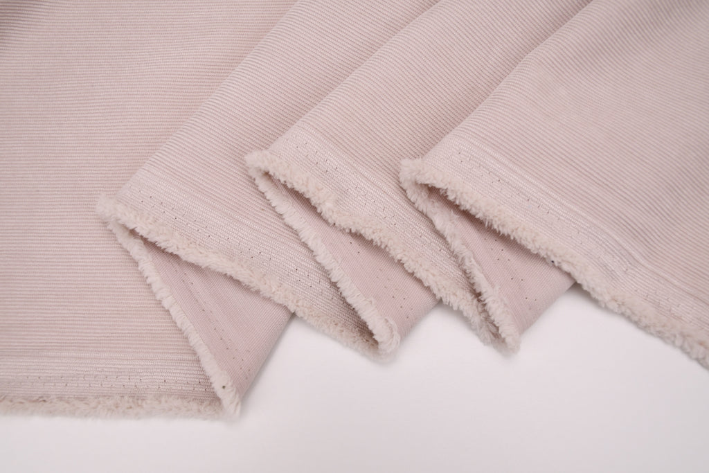 16 Wales Corduroy Light Stretch Fabric - Cream