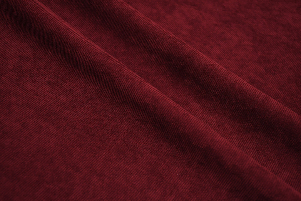 16 Wales Corduroy Light Stretch  Fabric - Burgundy