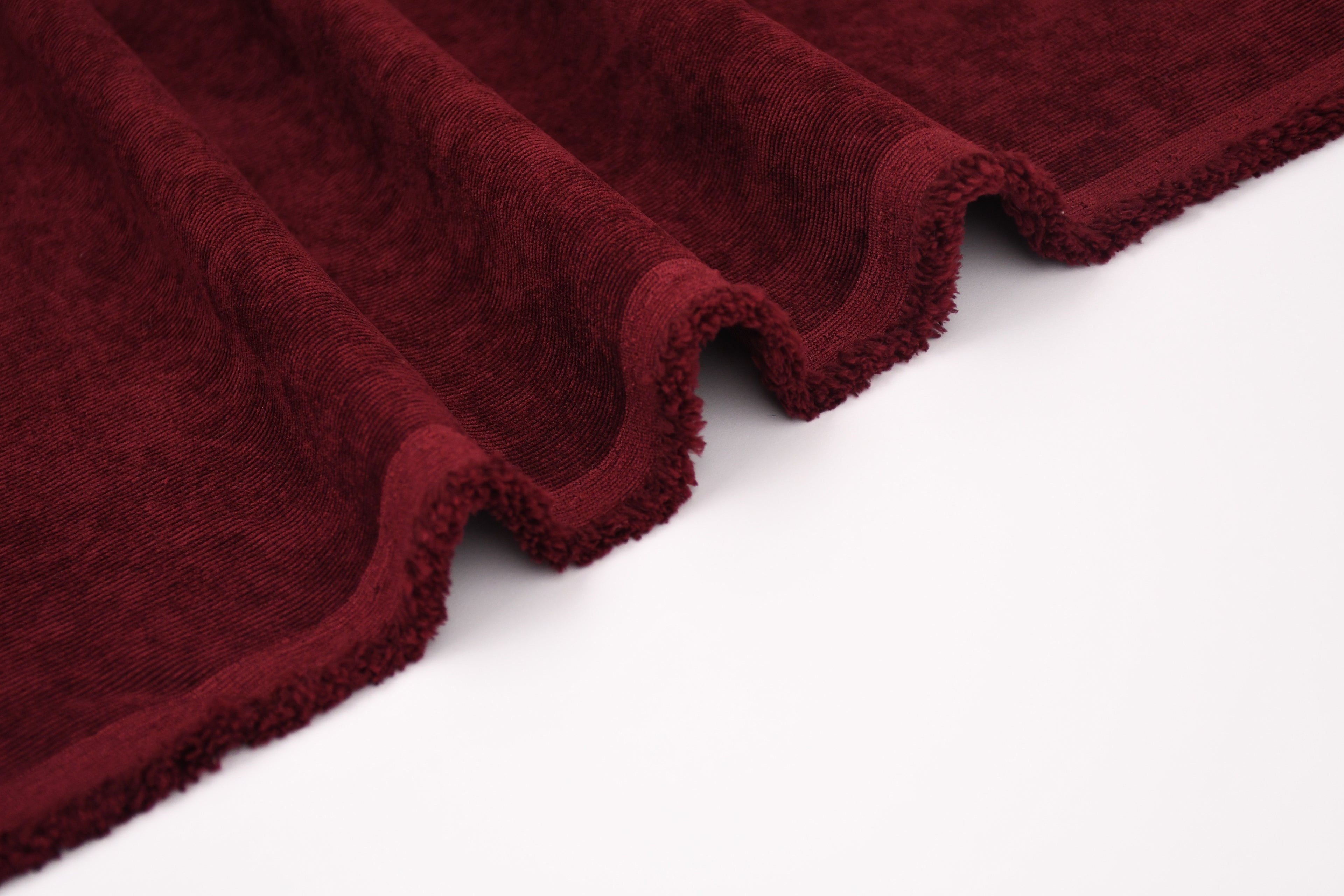 16 Wales Corduroy Light Stretch  Fabric - Burgundy