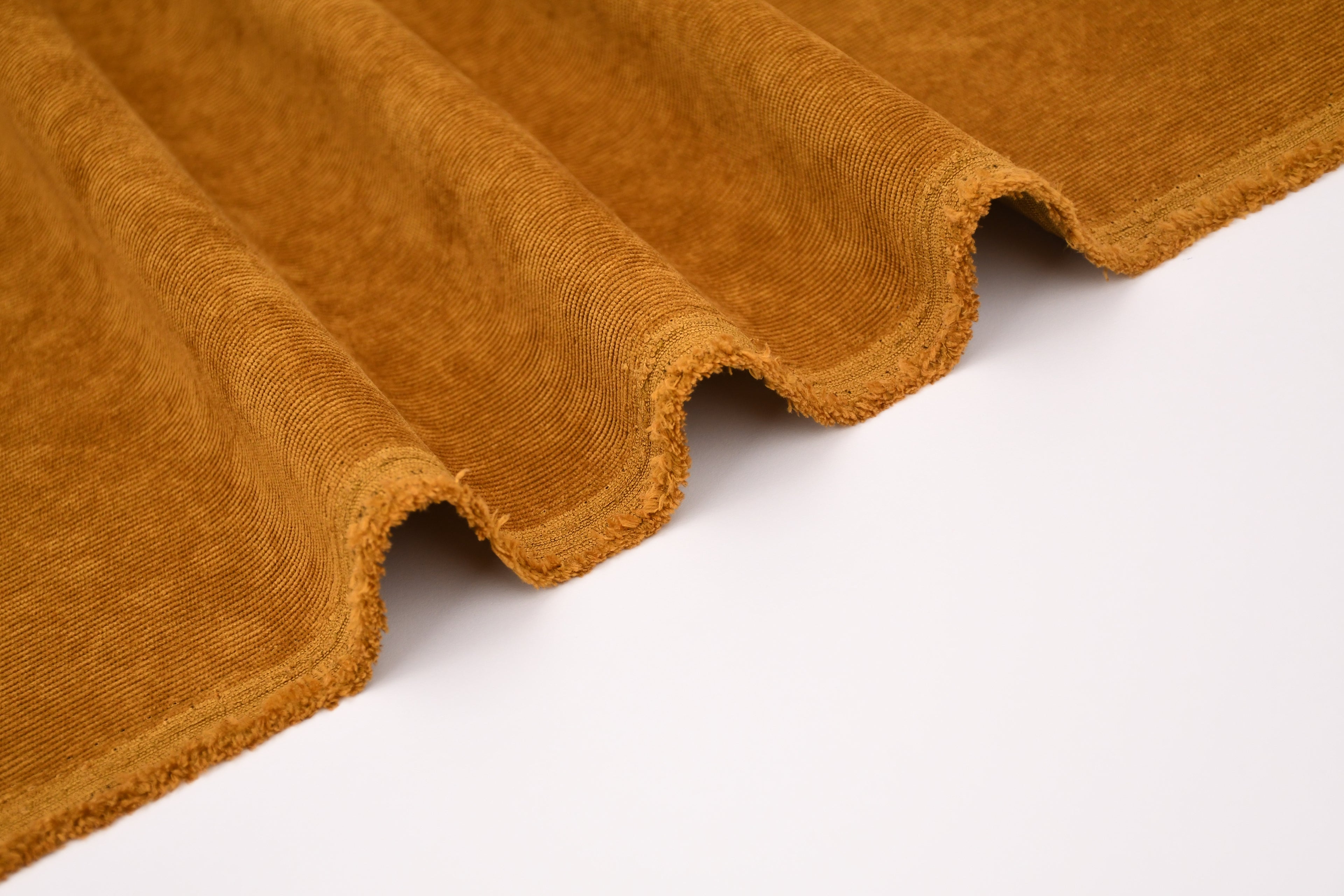 16 Wales Corduroy Light Stretch Fabric - Mustard