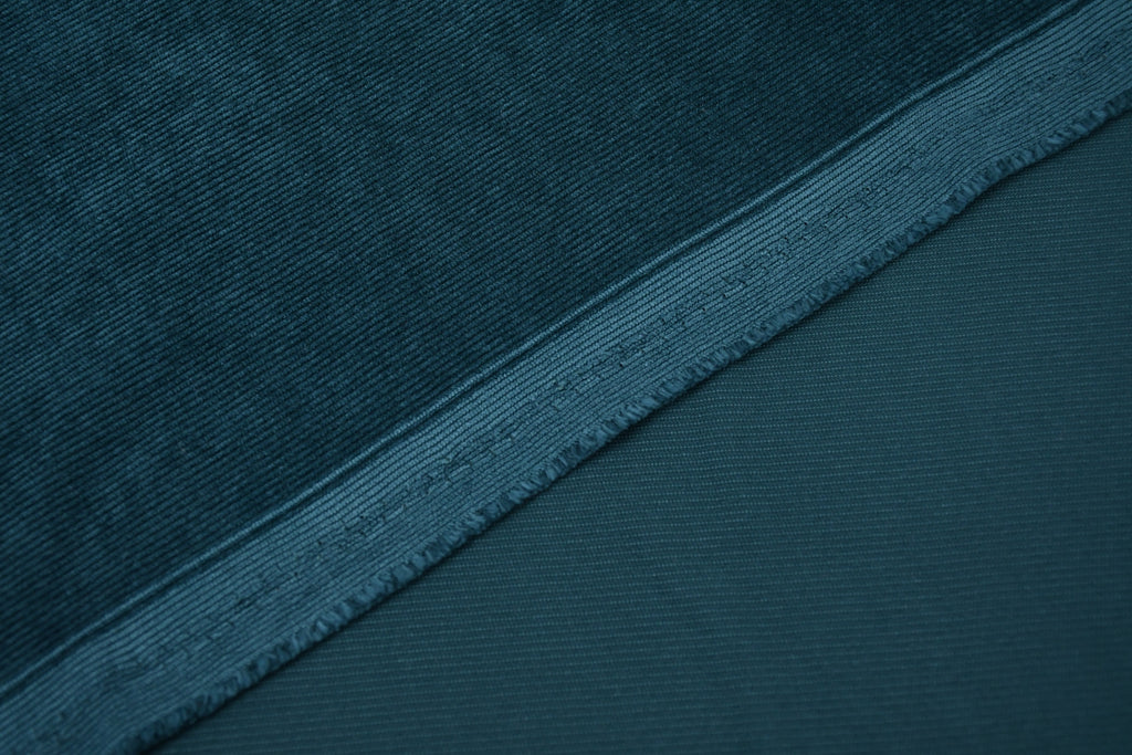 16 Wales Corduroy Light Stretch Fabric - Deep Turquoise
