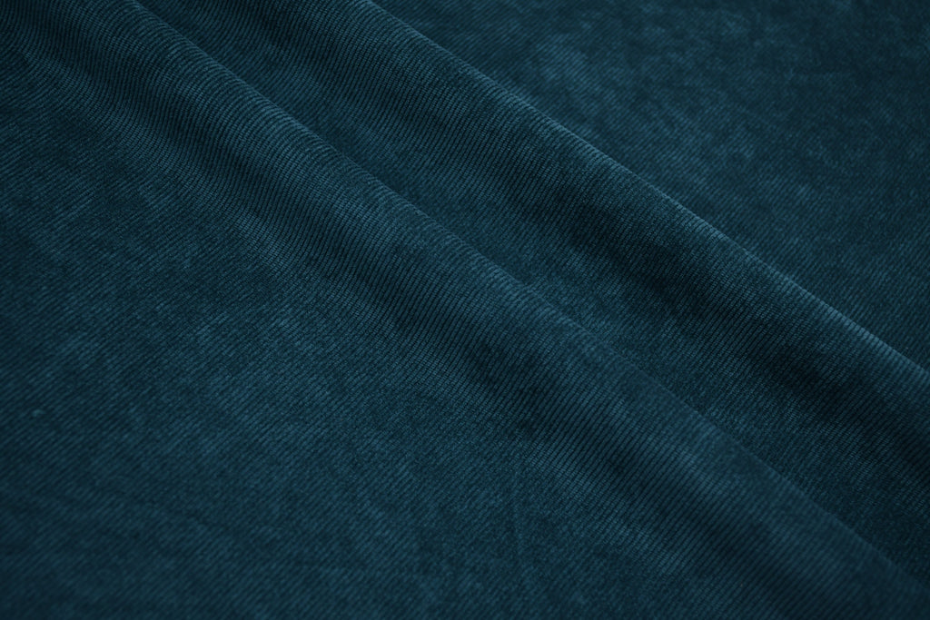 16 Wales Corduroy Light Stretch Fabric - Deep Turquoise