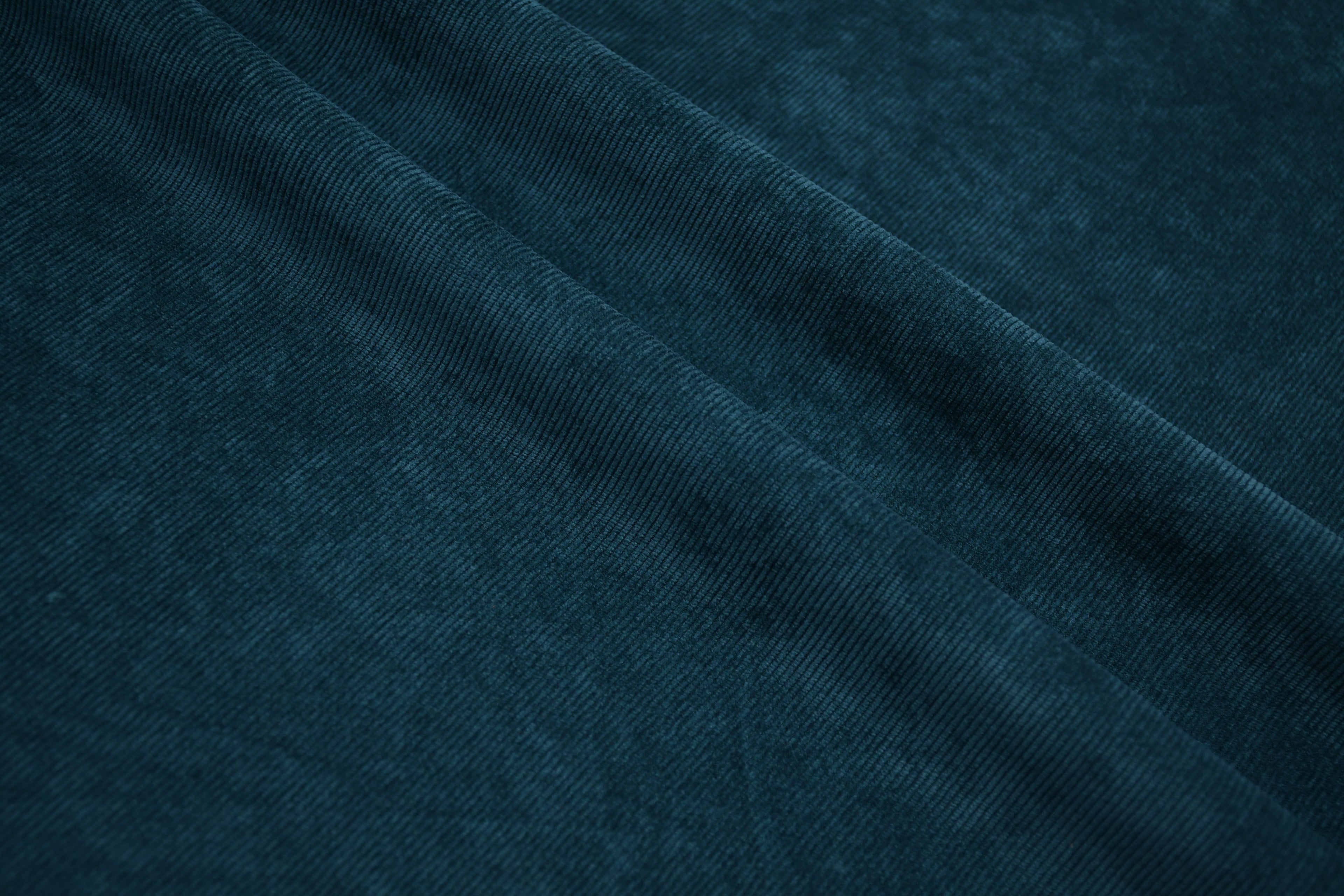 16 Wales Corduroy Light Stretch Fabric - Deep Turquoise